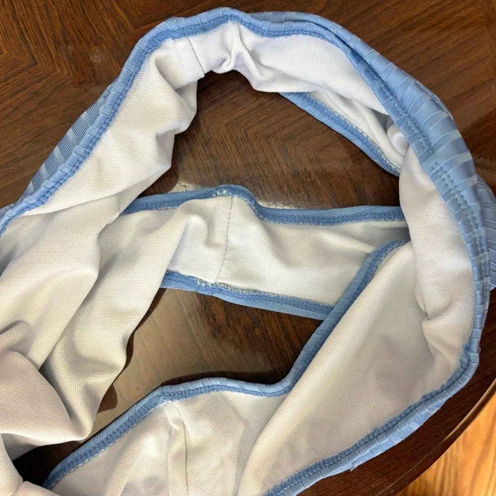 Light Blue Ribbed Bikini Set - Picture 4 of 8